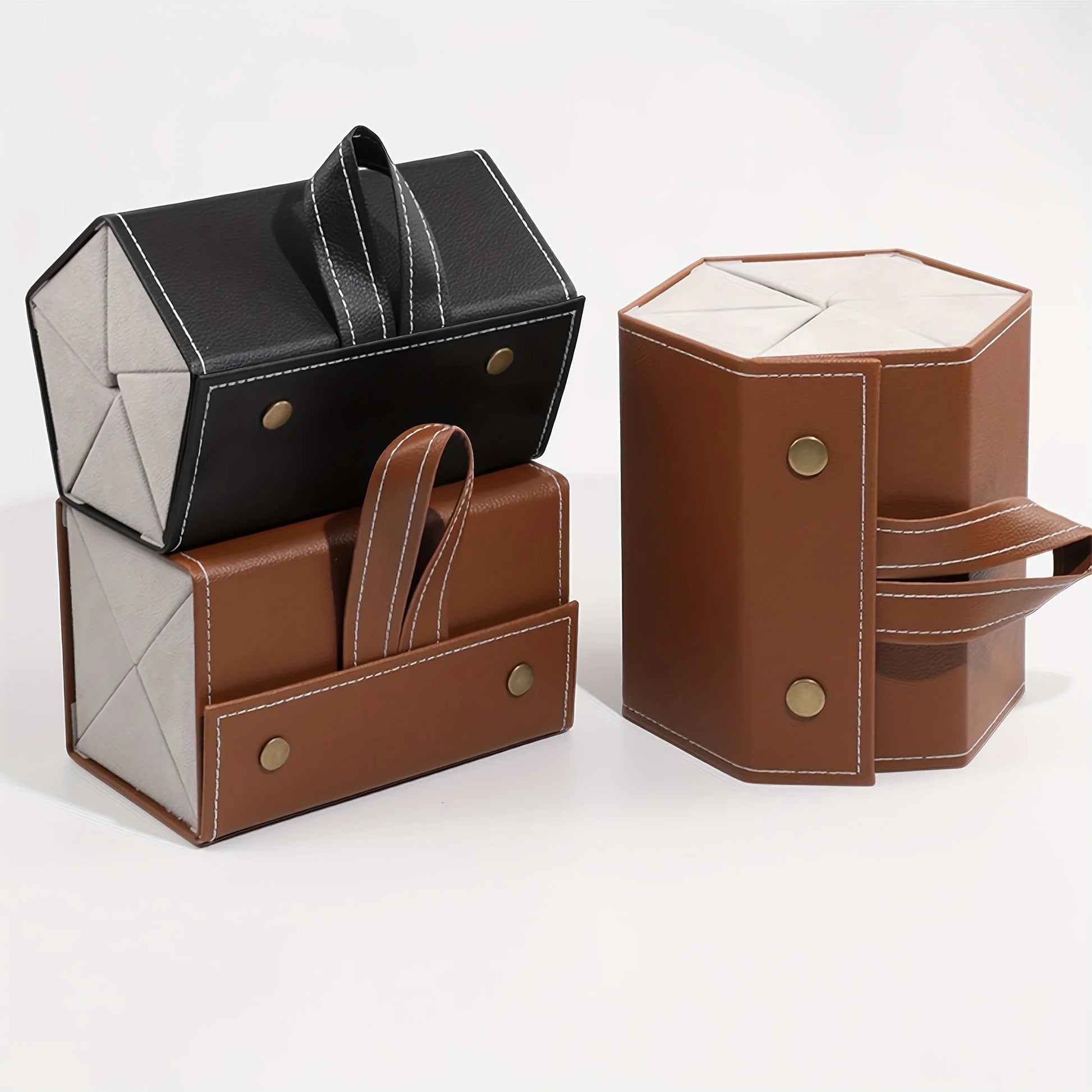 1pc 3/4/5/6 Slot Eyeglasses Storage Box, Foldable Portable Travel Case, Sunglasses Solid Color