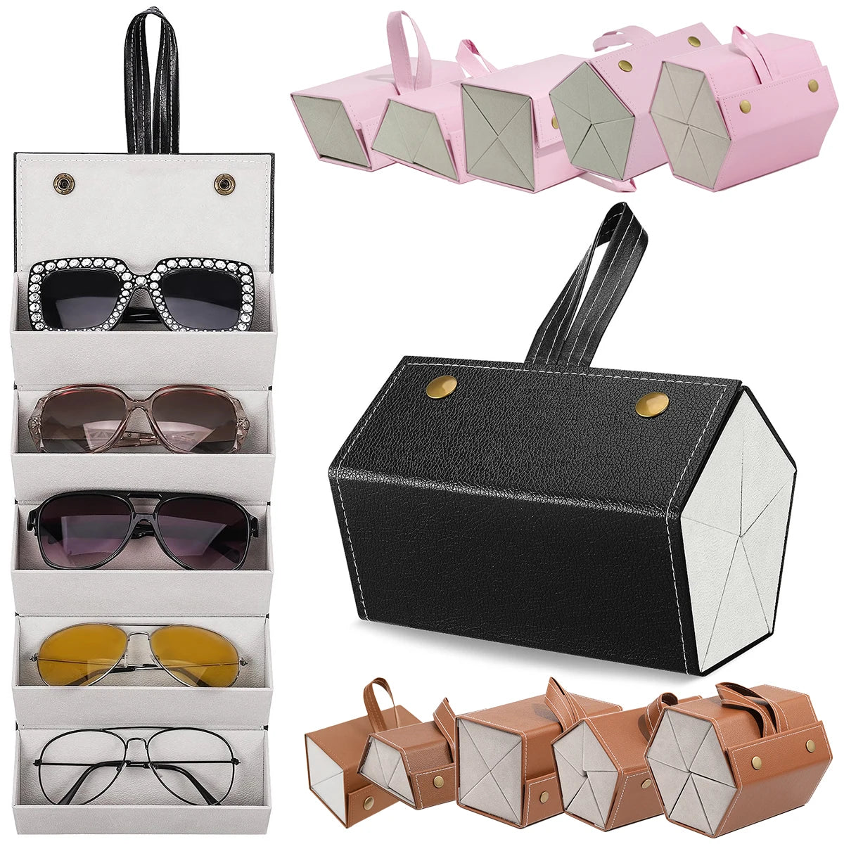 Folding glasses case, anti-stress sunglasses case, personalized sunglasses case, glasses case, glasses bag.-A-ZMT