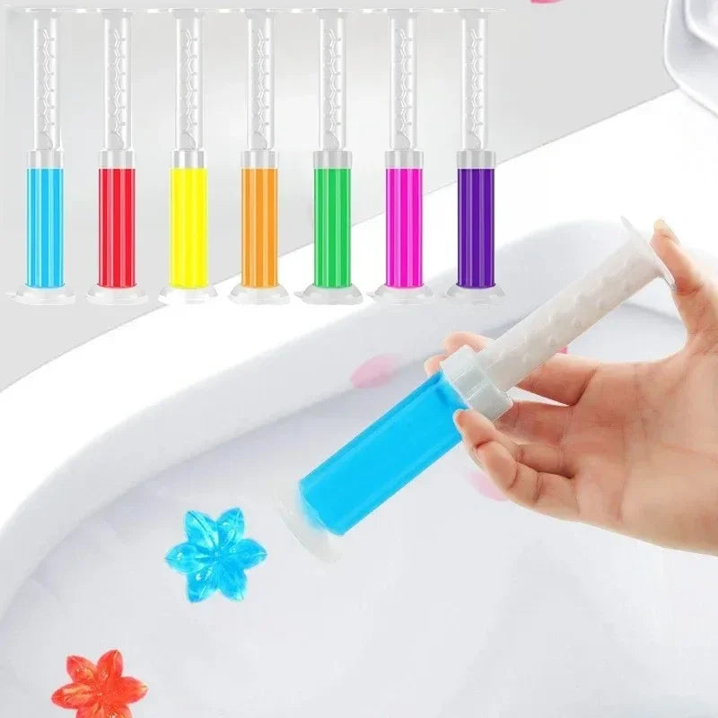 Flowers Gel Toilet Freshener Bowl Cleaner Flower Fragrance Air Perfume Aromatic Closestool Toilet Deodorizer Cleaning Supplies
