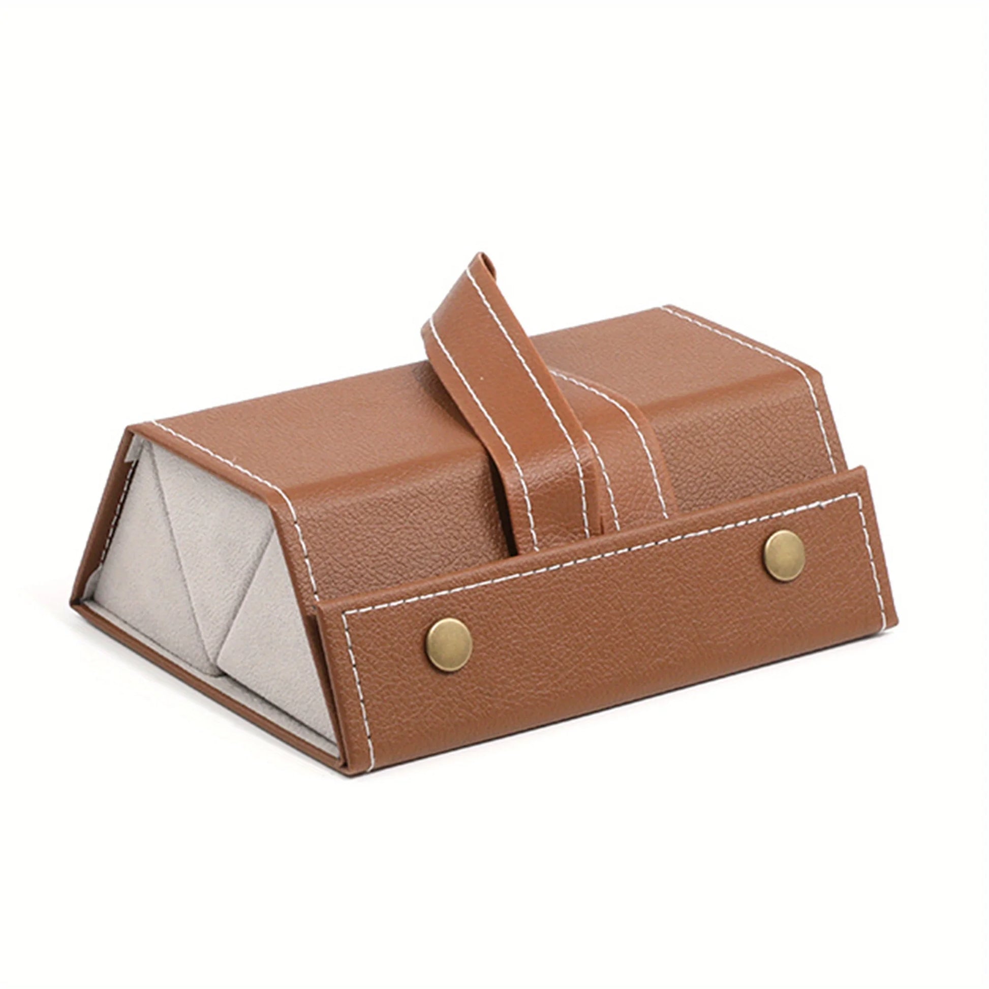 1pc 3/4/5/6 Slot Eyeglasses Storage Box, Foldable Portable Travel Case, Sunglasses Solid Color