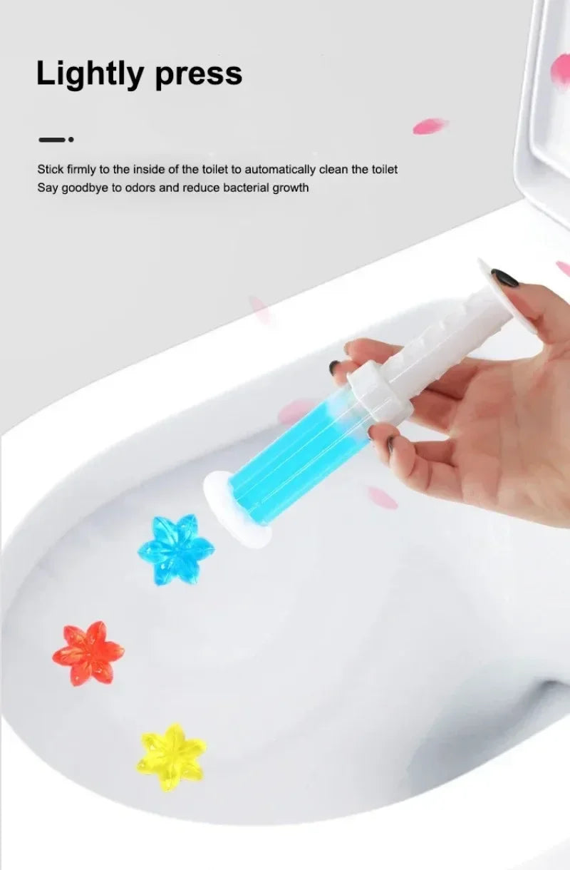 Flowers Gel Toilet Freshener Bowl Cleaner Flower Fragrance Air Perfume Aromatic Closestool Toilet Deodorizer Cleaning Supplies
