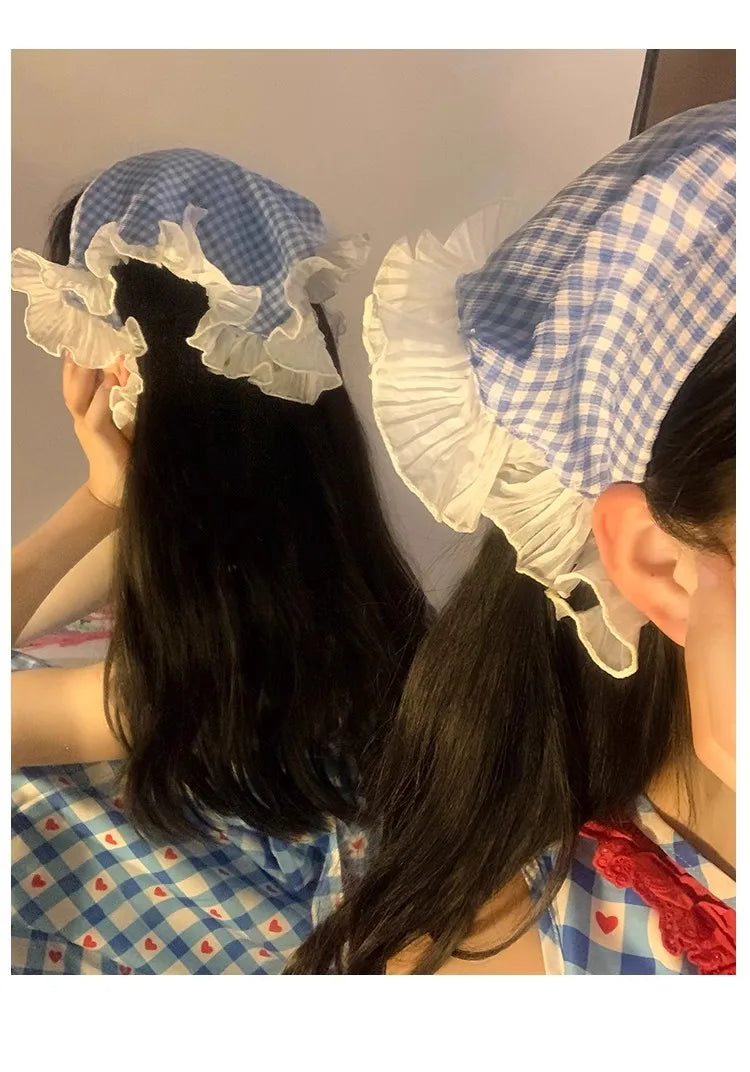 Lace Triangular Hair Scarf Headband Square Headscarf Hairband Turban Bandage Bandana Headband Women Headwarp Hair Accessories