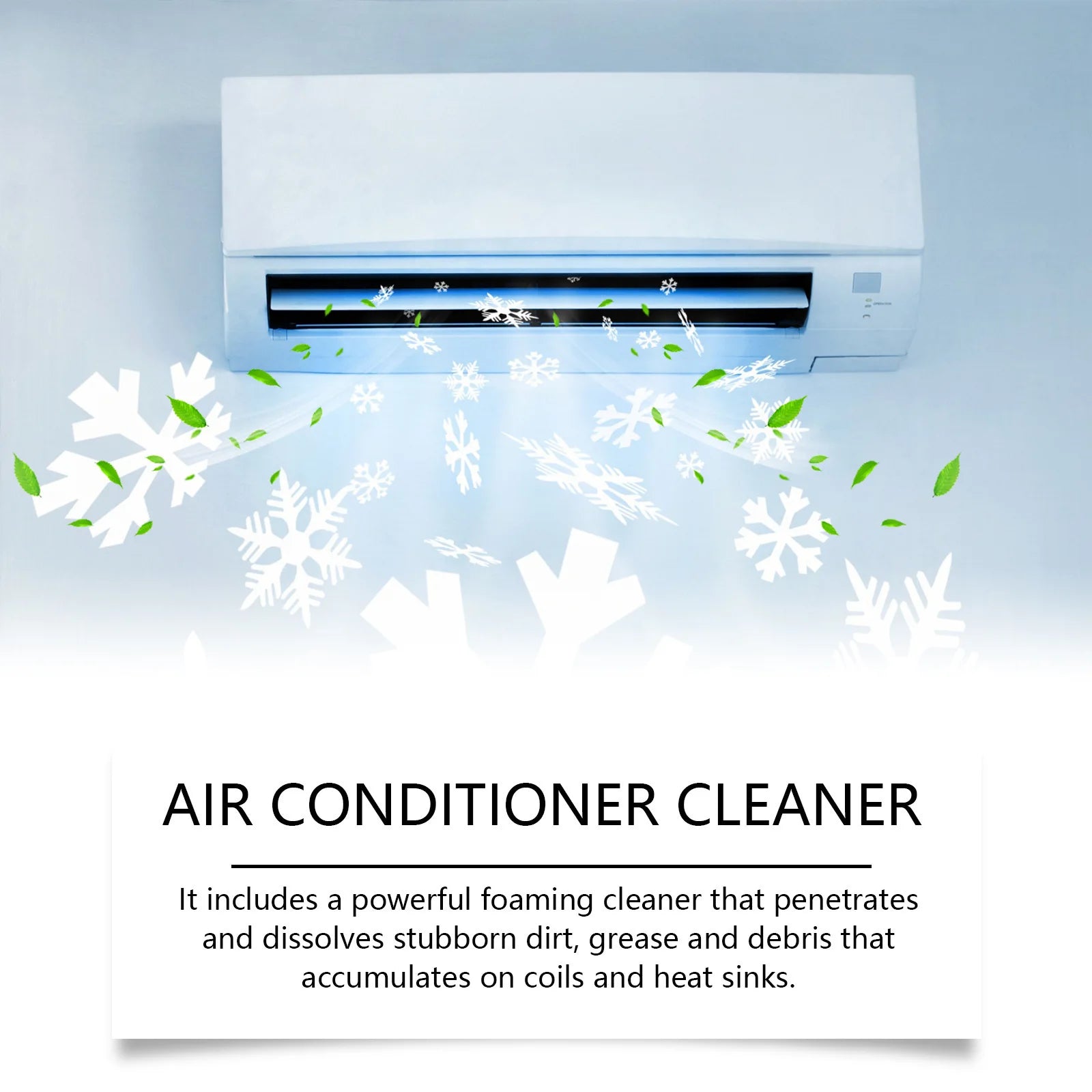 Air Conditioner Cleaner Clean Bacteria Remove Odor Stain Grease Debris Not Irritating Residue Keep Fresh Air Conditioner Cleaner