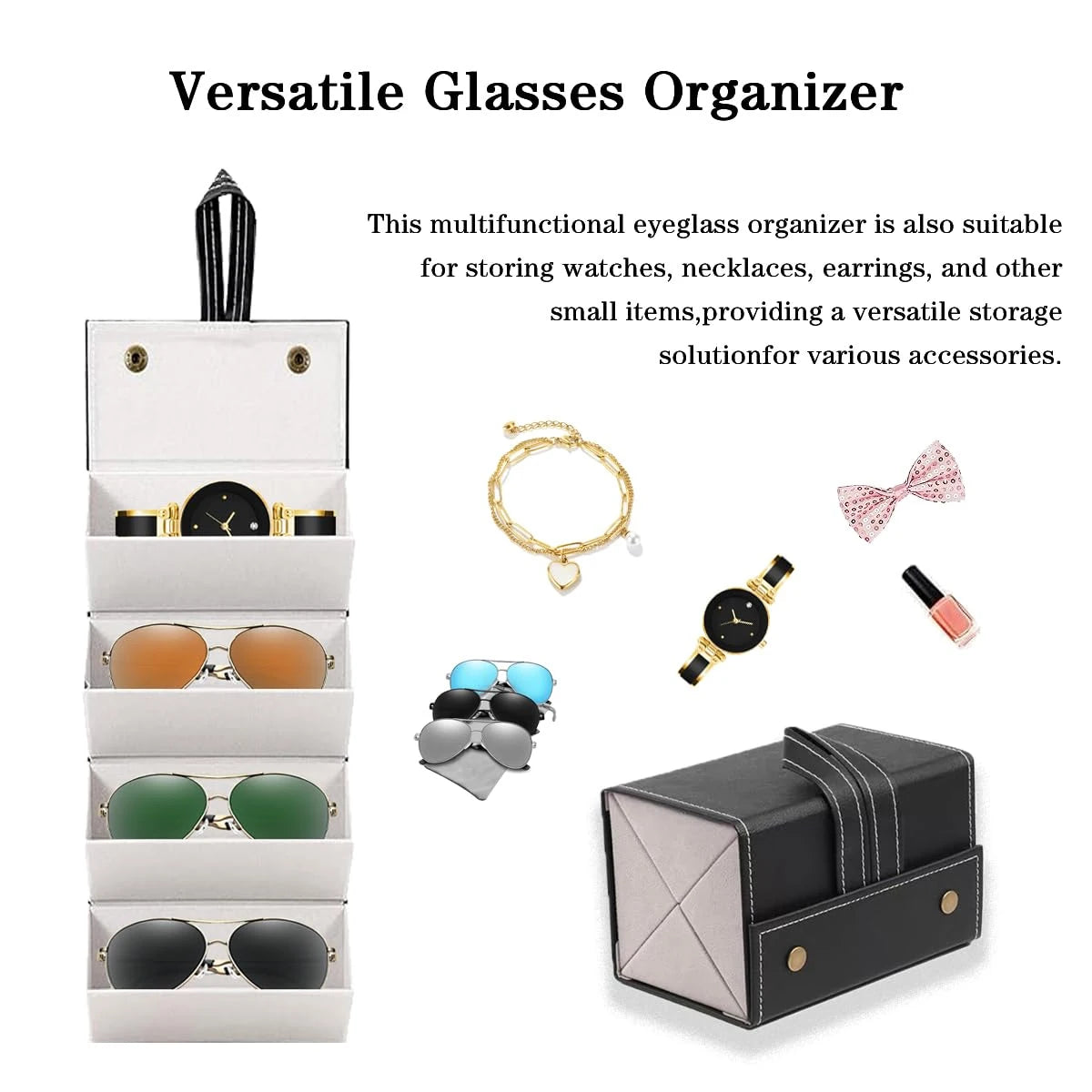 Folding glasses case, anti-stress sunglasses case, personalized sunglasses case, glasses case, glasses bag.-A-ZMT