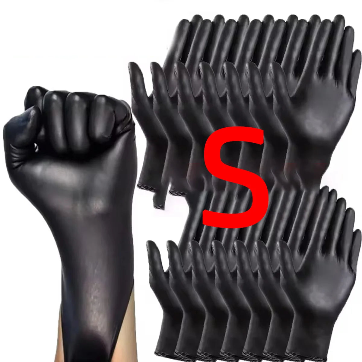 Disposable glove packaging black nitrile gloves household kitchen cooking tools car wash household cleaning work gloves