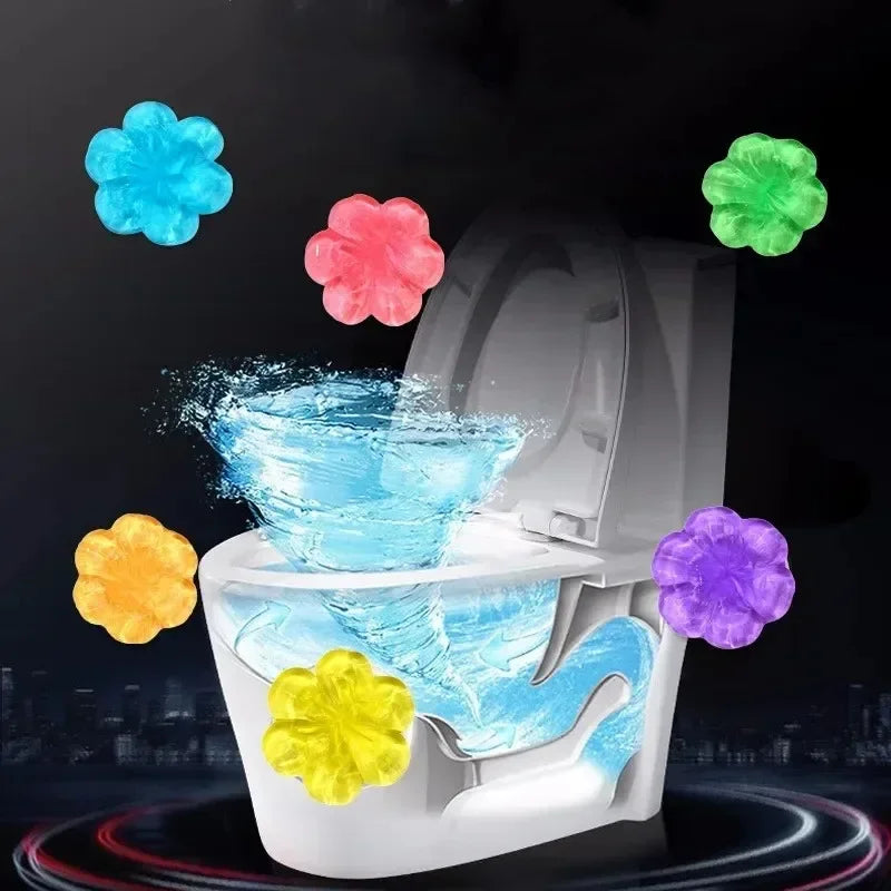 Flowers Gel Toilet Freshener Bowl Cleaner Flower Fragrance Air Perfume Aromatic Closestool Toilet Deodorizer Cleaning Supplies
