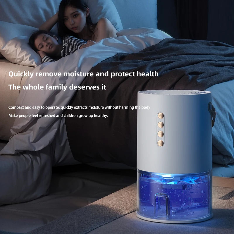 Smart Air Purifie Portable Dehumidifier for Air Filter Home Mini Dehumidifier Bedroom Office Kitchen Silent Small Dehumidifier