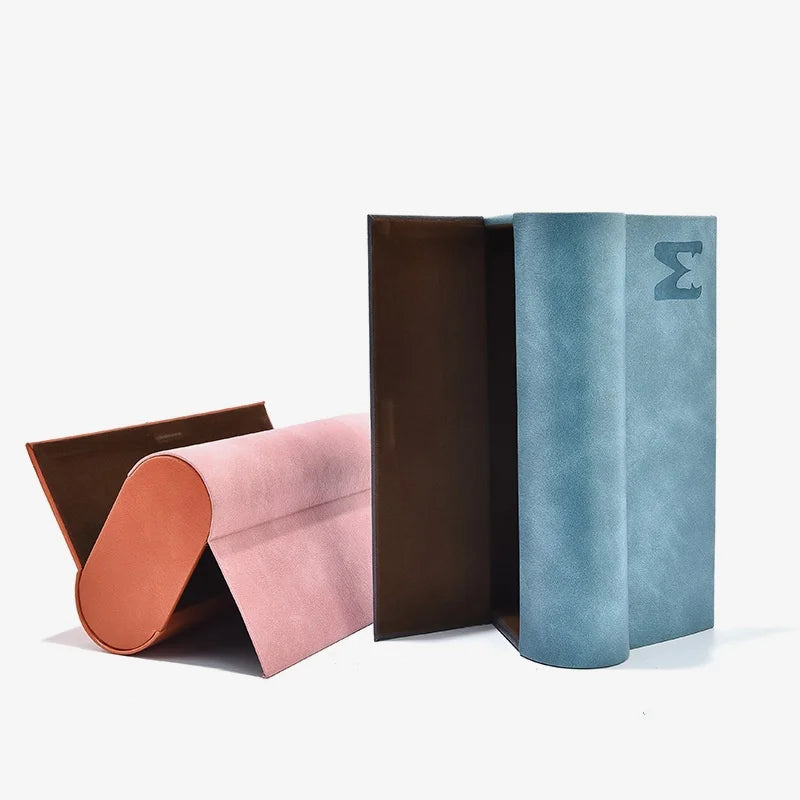 Double Layer Double Eyeglasses Case Fashion Large Capacity PU Leather Glasses Case Waterproof Sunglasses Box Men