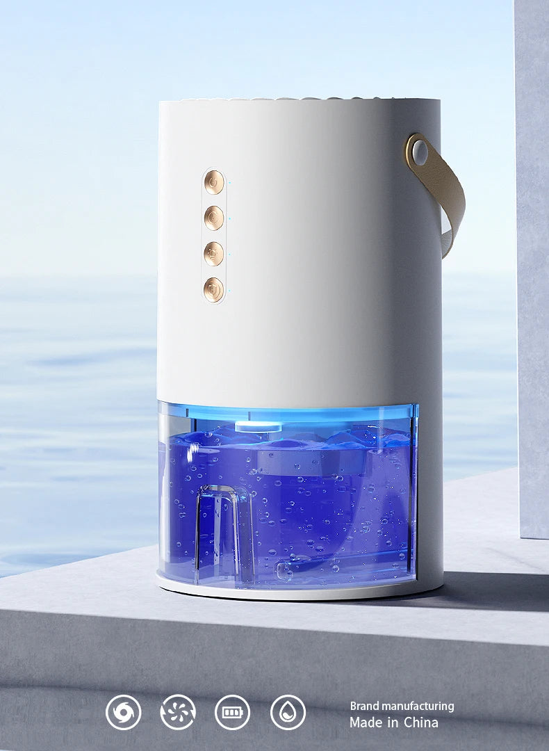 Smart Air Purifie Portable Dehumidifier for Air Filter Home Mini Dehumidifier Bedroom Office Kitchen Silent Small Dehumidifier