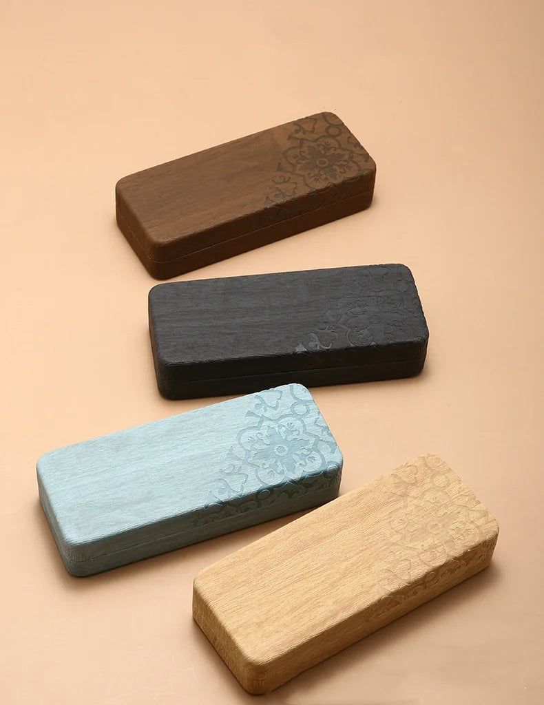 Fashionable and Simple Hard Shell Glasses Case Anti-Fall and Anti-Embossed Petal Pattern Glasses Storage Box