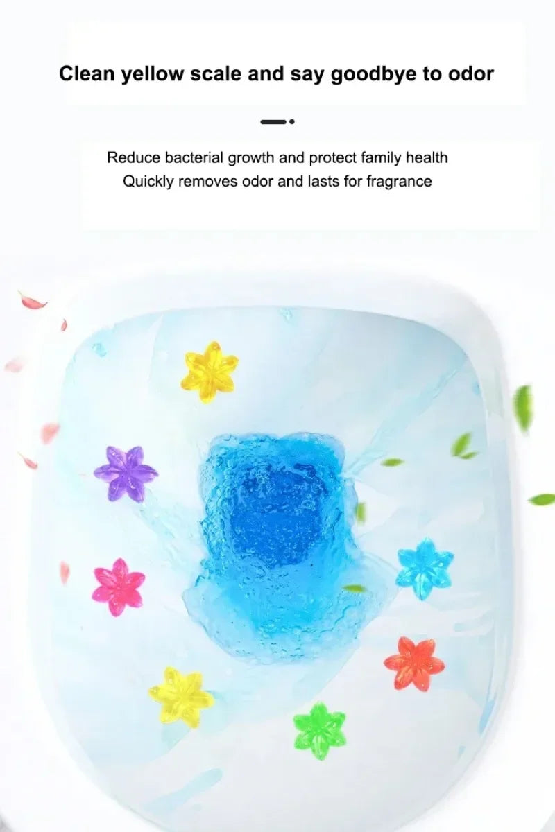 Flowers Gel Toilet Freshener Bowl Cleaner Flower Fragrance Air Perfume Aromatic Closestool Toilet Deodorizer Cleaning Supplies