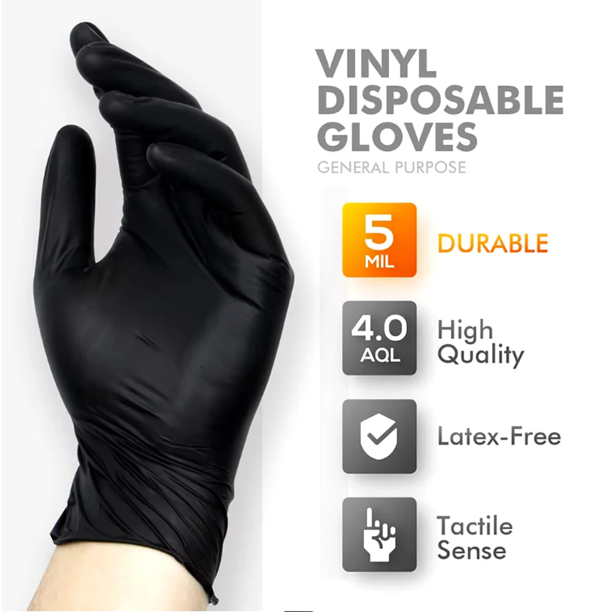 Disposable glove packaging black nitrile gloves household kitchen cooking tools car wash household cleaning work gloves