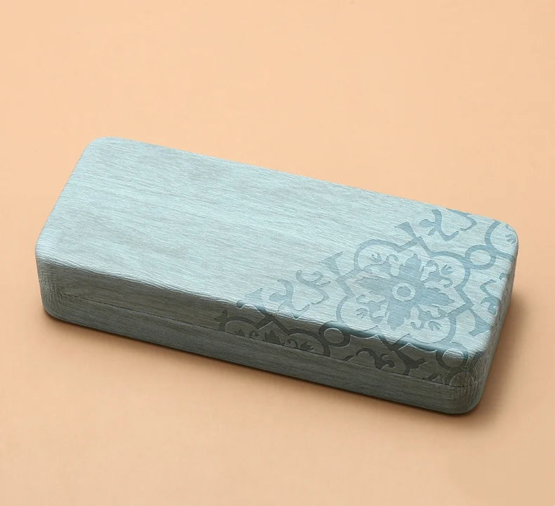 Fashionable and Simple Hard Shell Glasses Case Anti-Fall and Anti-Embossed Petal Pattern Glasses Storage Box