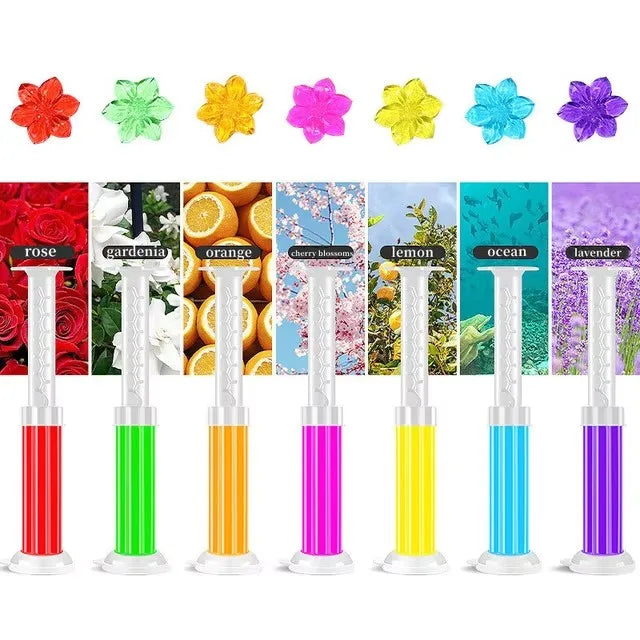 Flowers Gel Toilet Freshener Bowl Cleaner Flower Fragrance Air Perfume Aromatic Closestool Toilet Deodorizer Cleaning Supplies