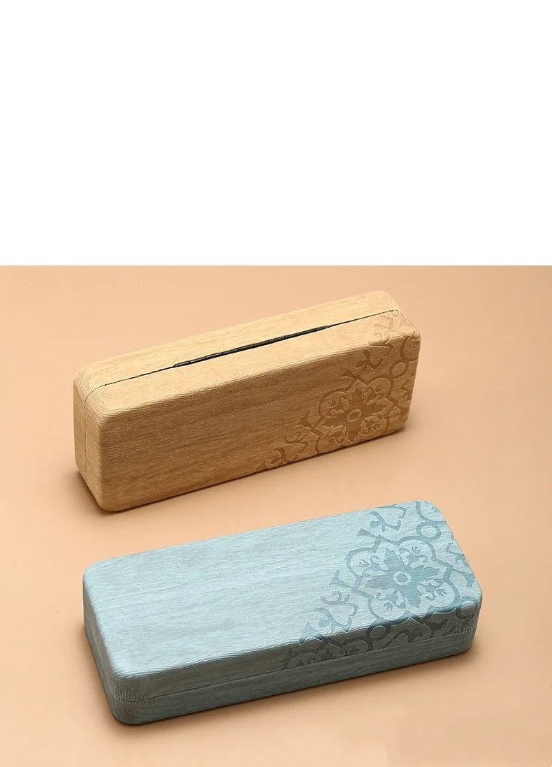 Fashionable and Simple Hard Shell Glasses Case Anti-Fall and Anti-Embossed Petal Pattern Glasses Storage Box