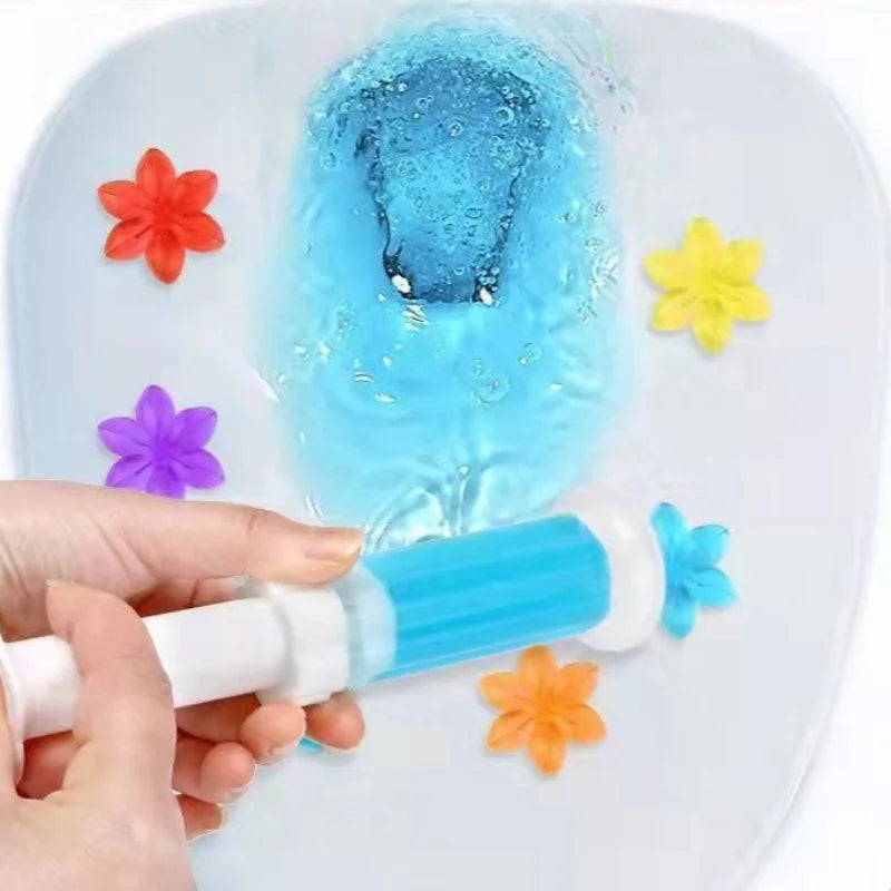 Flowers Gel Toilet Freshener Bowl Cleaner Flower Fragrance Air Perfume Aromatic Closestool Toilet Deodorizer Cleaning Supplies